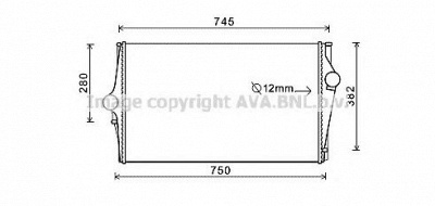 AVA QUALITY COOLING voa4151 -  Интеркулер